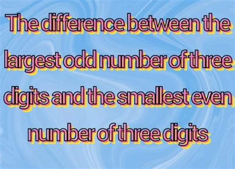 SOLUTION: find the difference between the largest odd number .
